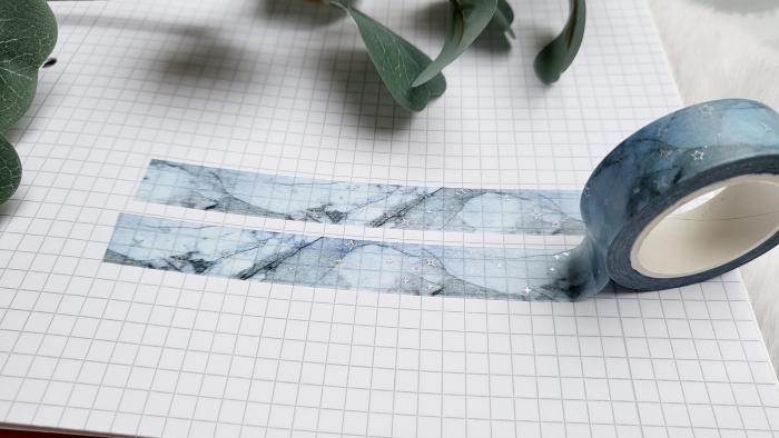 Washi Tape Blauer Marmor